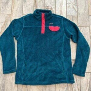 Patagonia girls youth XXL 16-18 Re-Tool Snap-T fleece pullover MSRP $99